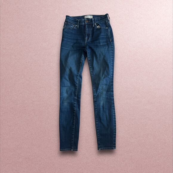 Madewell High Riser Skinny in Deep Blue - Picture 2 of 6